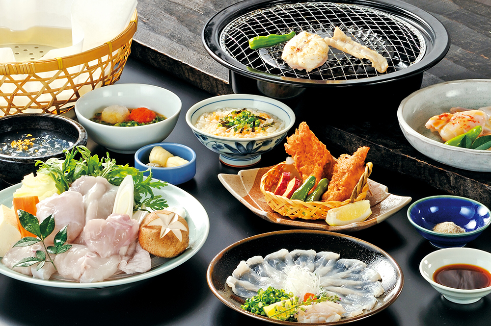 天然虎河豚烤和火锅 套餐