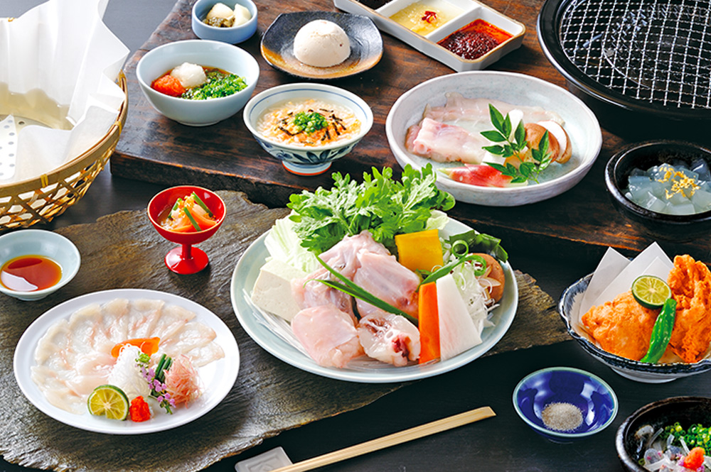 天然虎河豚烤和火锅 套餐