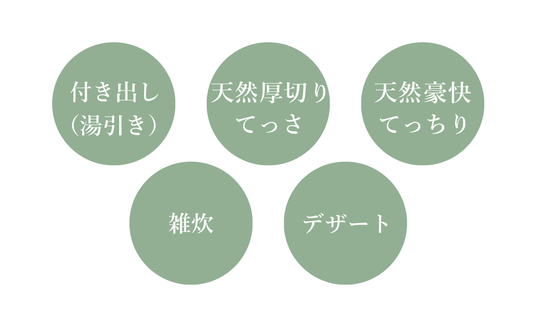 豪快天然とらふぐコース