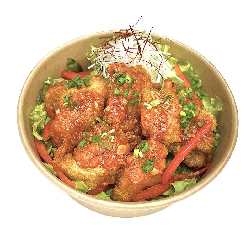 【NEW】HOTチリとらふぐ唐揚げ丼