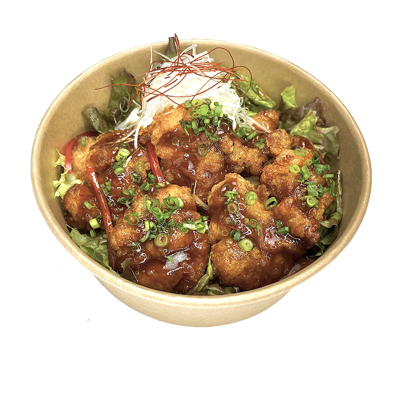 【NEW】ピリ辛麻婆とらふぐ唐揚げ丼