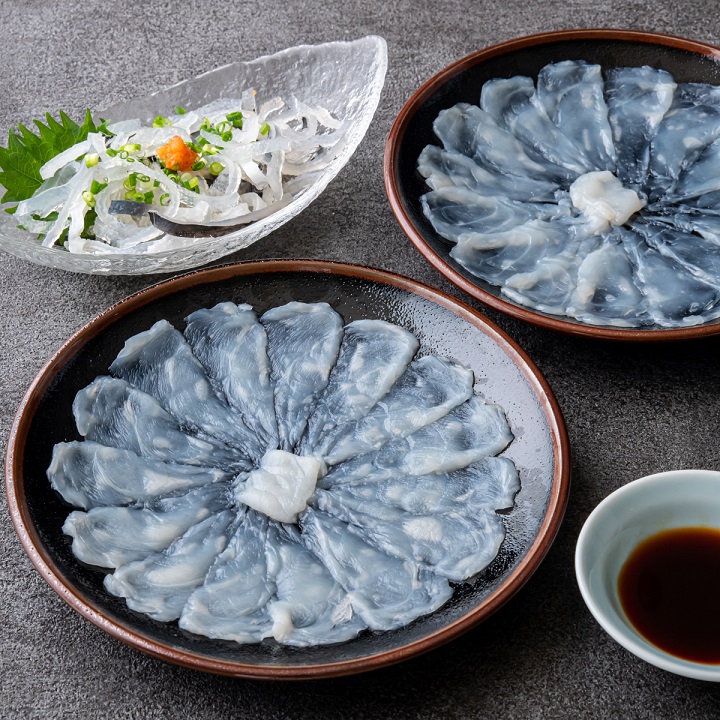 【生産者応援】国産とらふぐ 昆布締めふぐ刺し2枚・湯引きセット