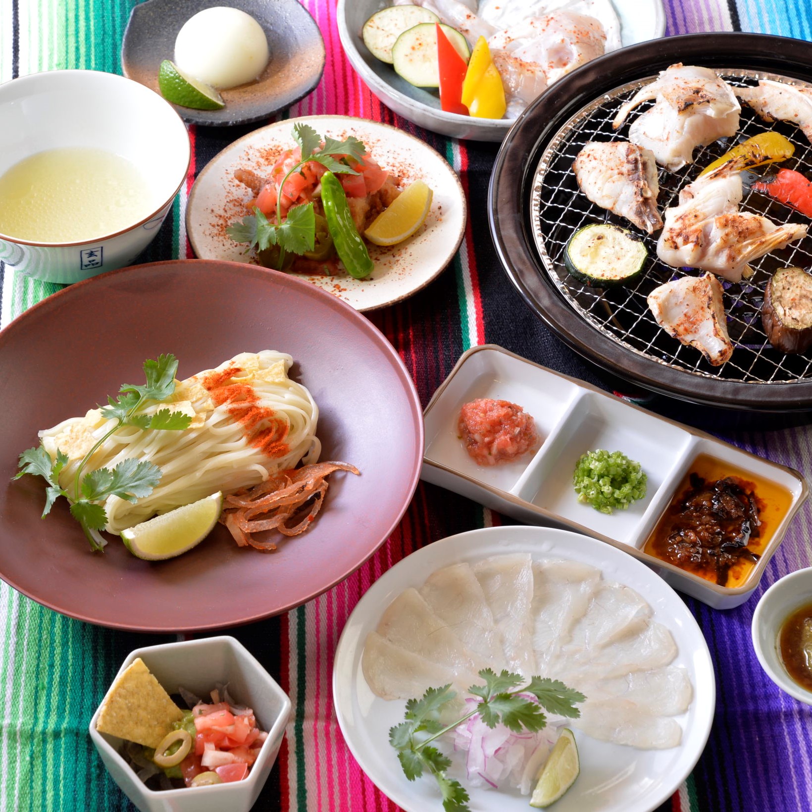 らぁ麺 飯田商店 × 玄品 第2弾!<br>【MEXICANO夏安居】<span>6/1~スタート!<br>驚愕!メキシカン×日本の美食</span><ul><li>キャンペーン</li><li>季節限定</li><li>店舗限定</li></ul>
