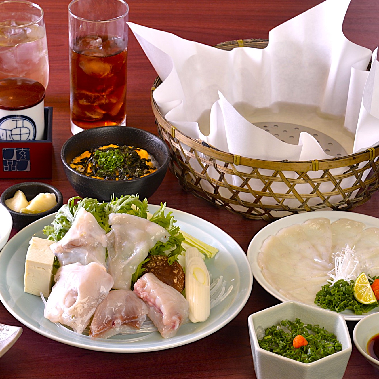 ＜宴会フェア＞<br>冬安居（とうあんご）<span>11/16～2/28まで飲み放題付き7,000円〜<br>「ひれ酒」付き飲み放題</span><ul><li>キャンペーン</li><li>季節限定</li></ul>