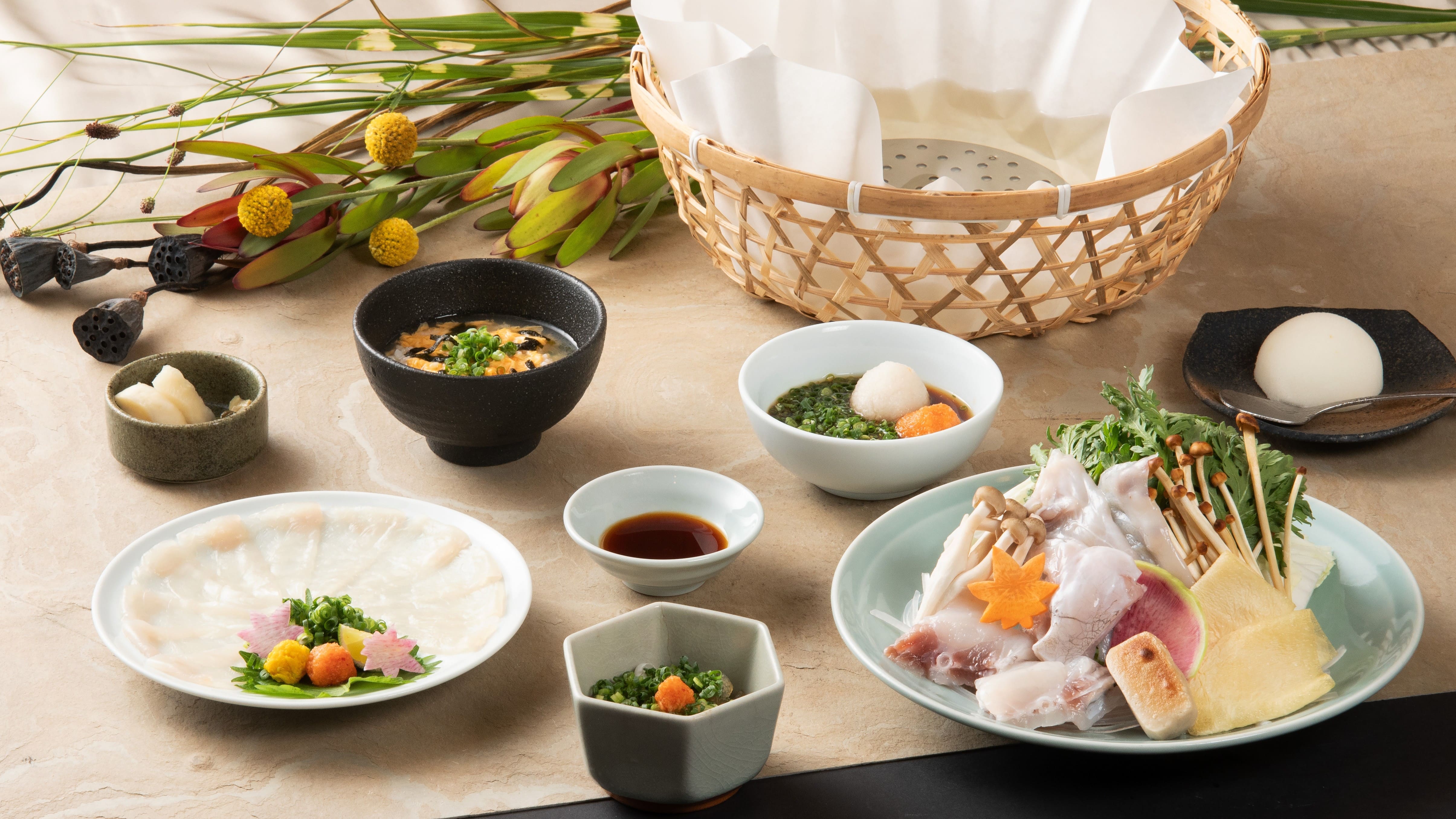敷嶋｜とらふぐ料理「玄品」の秋コース秋津膳